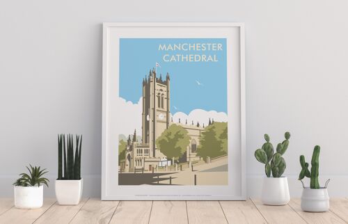 Manchester Cathedral By Artist Dave Thompson - Art Print