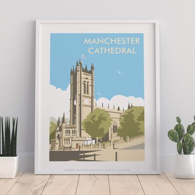 Manchester Cathedral By Artist Dave Thompson - Art Print