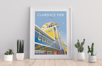 Clarence Pier, Southsea par l'artiste Dave Thompson Impression artistique