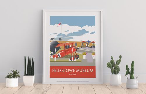 Felixstowe Museum, Suffolk By Artist Dave Thompson Art Print