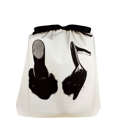 Feather Slippers Shoe Bag