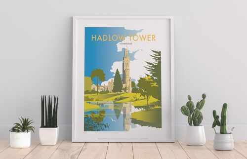 Hadlow Tower, Tonbridge By Artist Dave Thompson Art Print