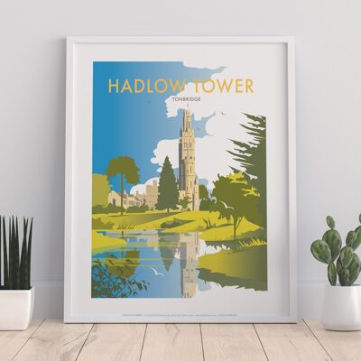 Hadlow Tower, Tonbridge By Artist Dave Thompson Art Print