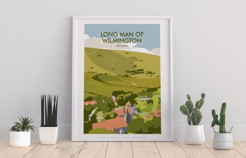 Long Man Of Wilmington, East Sussex -Dave Thompson Art Print