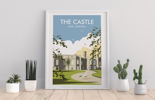 The Castle, Bude, Cornwall By Artist Dave Thompson Art Print