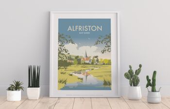 Alfriston, East Sussex par l'artiste Dave Thompson - Impression artistique