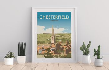 Chesterfield, Derbyshire par l'artiste Dave Thompson Impression artistique