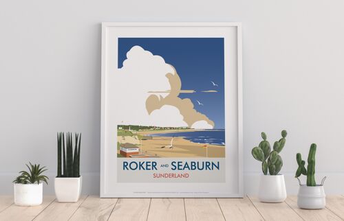 Roker And Seaburn, Sunderland By Dave Thompson Art Print