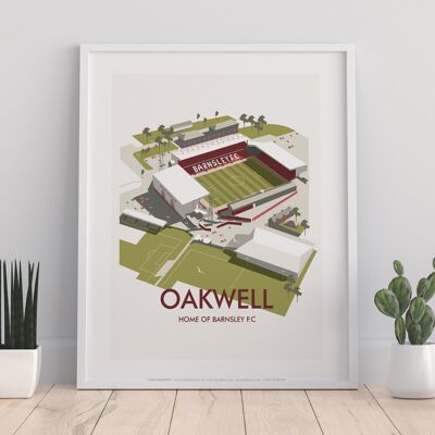 Oakwell, Barnsely F.C By Artist Dave Thompson - Art Print