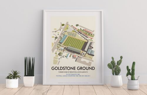 Goldstone Ground, Brighton & Hove By Dave Thompson Art Print