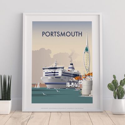 Portsmouth By Artist Dave Thompson - Premium Art Print