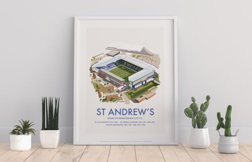 St Andrew's, Birmingham City F.C. By Dave Thompson Art Print