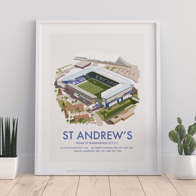 St Andrew's, Birmingham City F.C. By Dave Thompson Art Print