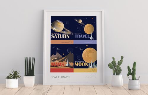 Space Travel By Artist Dave Thompson - Premium Art Print
