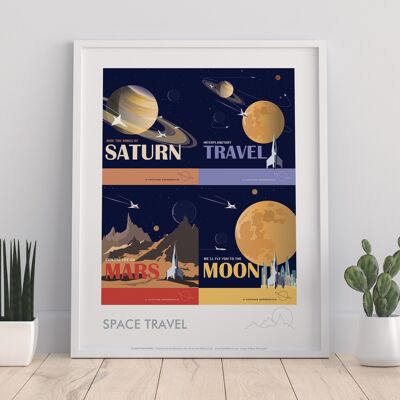 Space Travel By Artist Dave Thompson - Premium Art Print