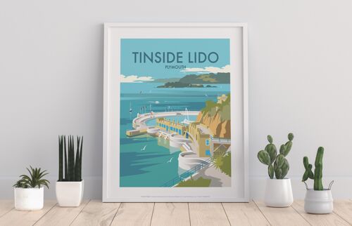 Tinside Lido, Plymouth By Artist Dave Thompson - Art Print