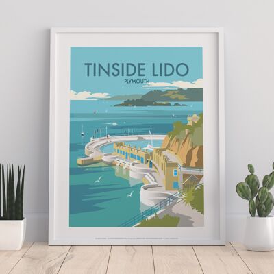 Tinside Lido, Plymouth By Artist Dave Thompson - Art Print