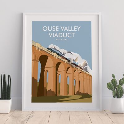 Ouse Valley Viaduct, West Sussex By Dave Thompson Art Print