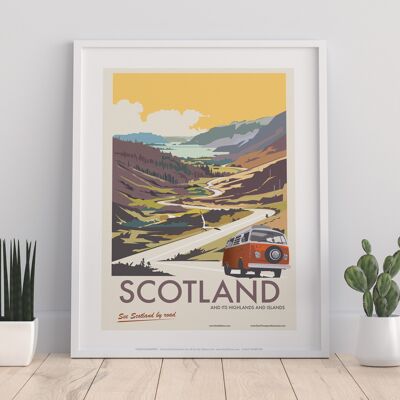 Scotland By Road 3 By Artist Dave Thompson - Art Print