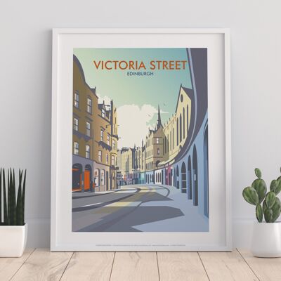 Victoria Street, Edinburgh By Artist Dave Thompson Art Print