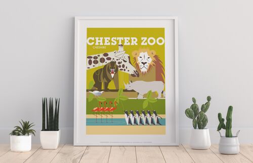 Chester Zoo, Cheshire By Artist Dave Thompson - Art Print