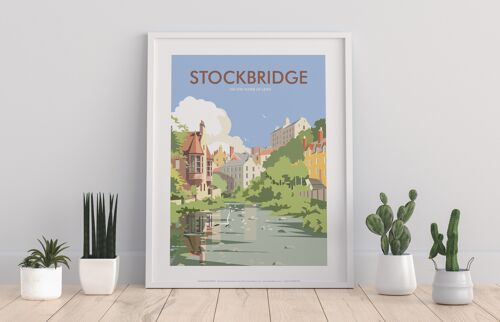 Stockbridge On The Water Of Leith By Dave Thompson Art Print