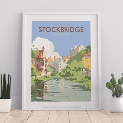 Stockbridge On The Water Of Leith By Dave Thompson Art Print