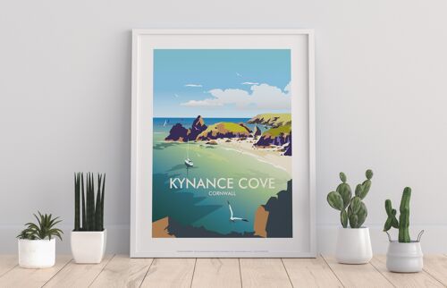 Kynance Cove, Cornwall By Artist Dave Thompson - Art Print