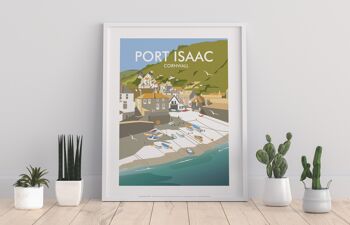 Port Isaac, Cornwall par l'artiste Dave Thompson - Impression artistique