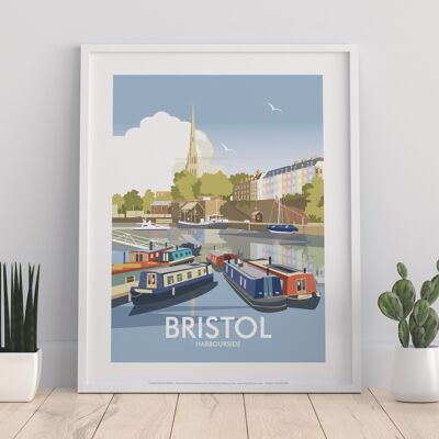Bristol, Harbourside By Artist Dave Thompson - Art Print