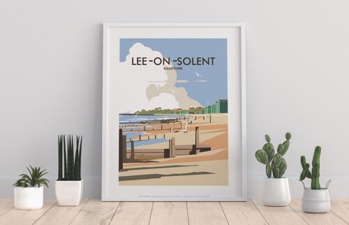 Lee-On-Solent, Hampshire By Artist Dave Thompson Art Print