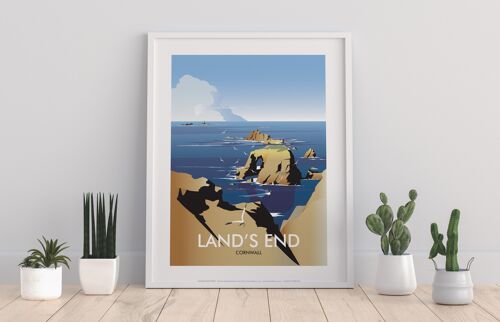 Land's End, Cornwall By Artist Dave Thompson - Art Print