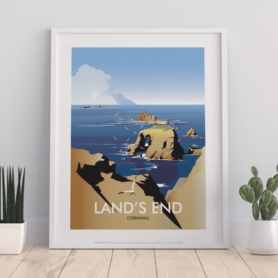 Land's End, Cornwall By Artist Dave Thompson - Art Print