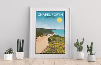 Chapel Porth, Cornwall par l'artiste Tabitha Mary - Impression artistique