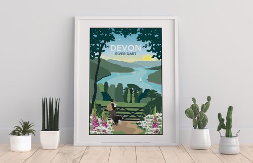 River Dart, Devon By Artist Tabitha Mary - 11X14” Art Print