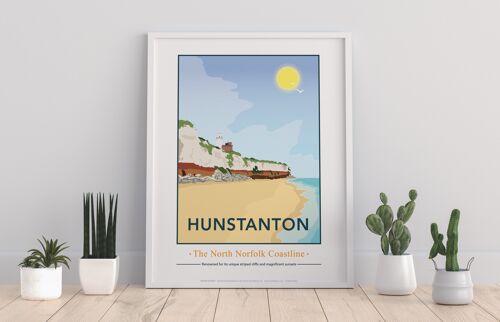 Hunstanton Beach, Norfolk By Artist Tabitha Mary Art Print