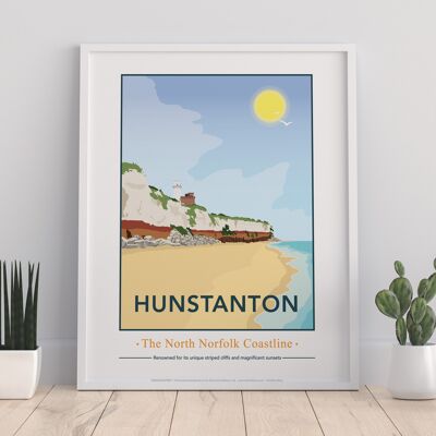 Hunstanton Beach, Norfolk By Artist Tabitha Mary Art Print