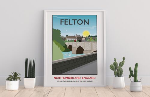 Felton, Northumberland By Artist Tabitha Mary - Art Print