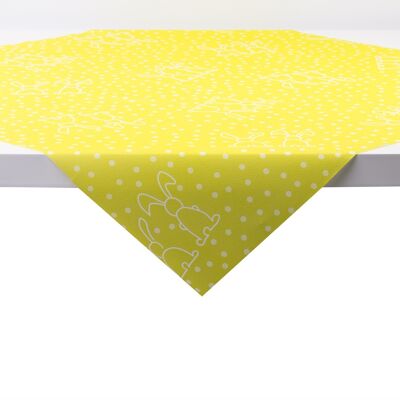 Tablecloth Rabbits in Kiwi from Linclass® Airlaid 80 x 80 cm, 1 piece - Easter