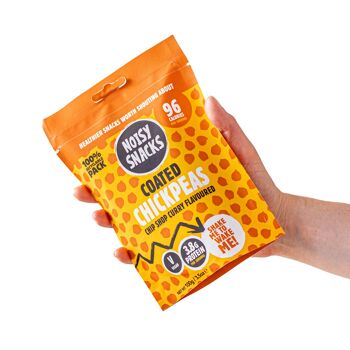 Noisy Snacks Pois Chiches Enrobés Chip Shop Curry 7x100g 2