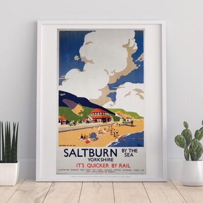 Saltburn au bord de la mer - 11X14" Premium Art Print