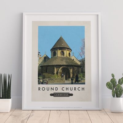 Round Church, Cambridge - 11X14” Premium Art Print
