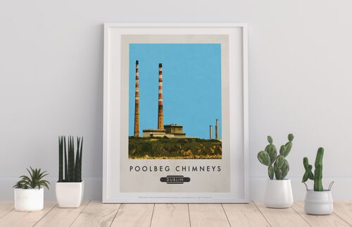 Poolbeg Chimneys, Dublin - 11X14” Premium Art Print
