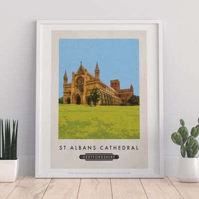 Cathédrale St Albans, Hertfordshire - Impression artistique Premium
