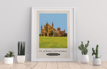 Cathédrale St Albans, Hertfordshire - Impression artistique Premium