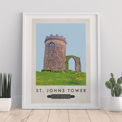 St. Johnd Tower, Leicestshire - 11X14” Premium Art Print
