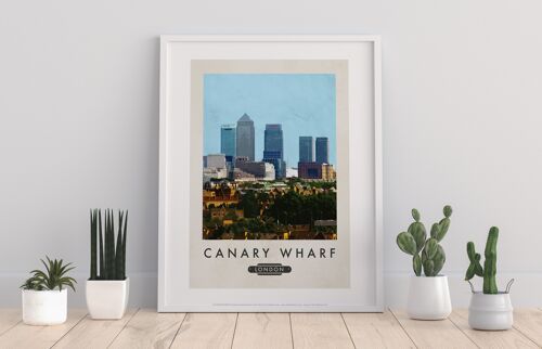 Canary Wharf, London - 11X14” Premium Art Print