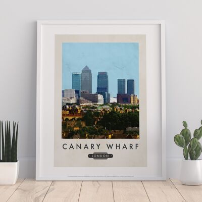 Canary Wharf, Londra - Stampa d'arte premium 11 x 14".