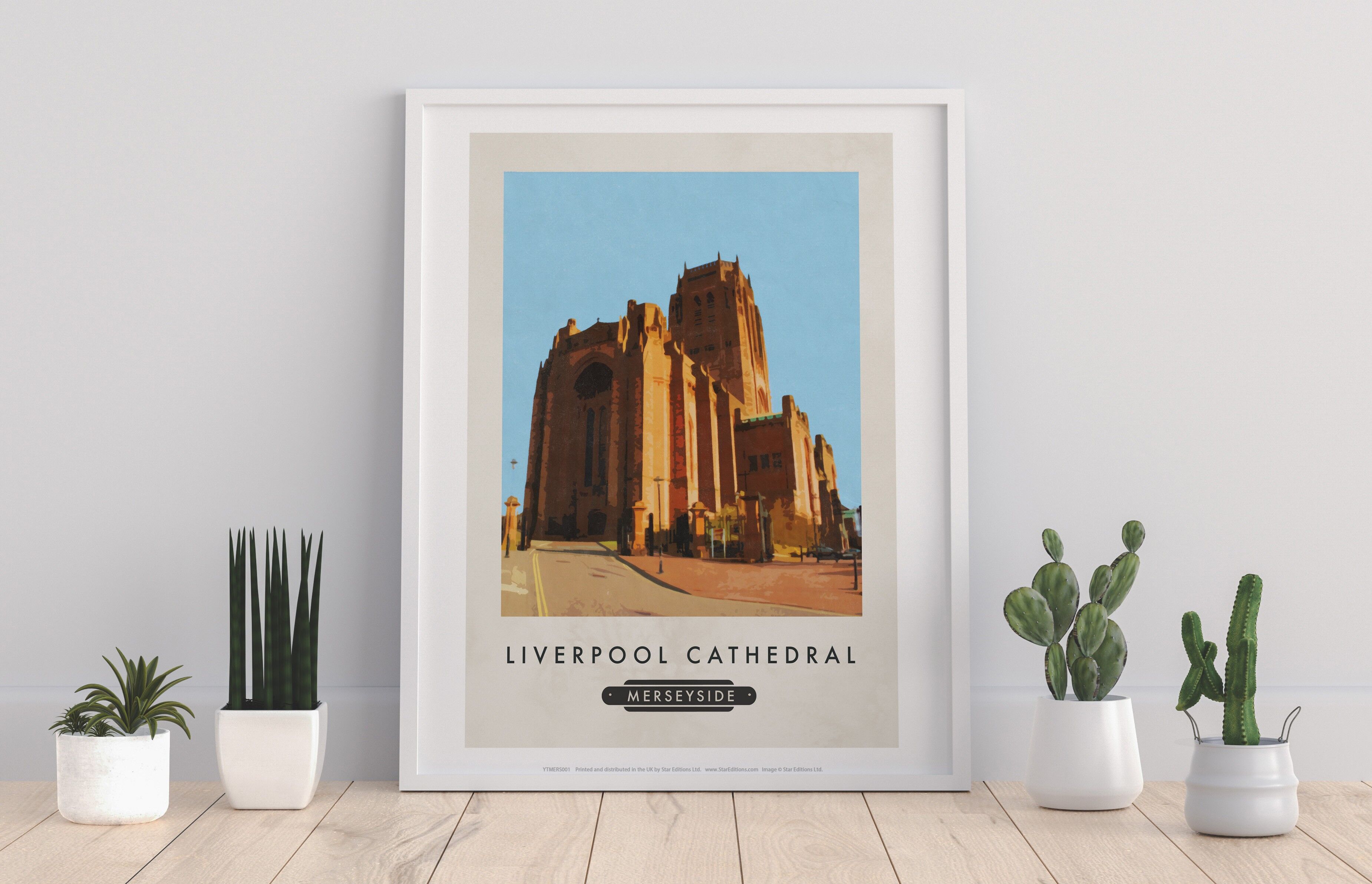 Catedral de Liverpool, Merseyside - 11X14" Premium Art Print
