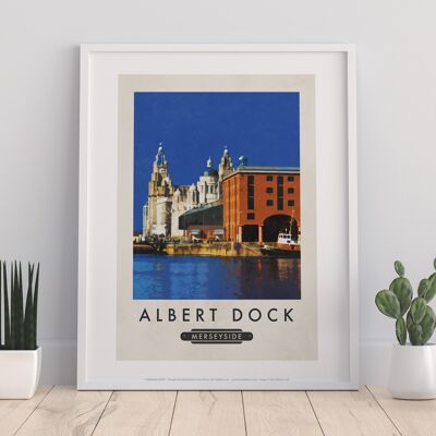 Albert Dock, Merseyside - Impression d'art premium 11 x 14 po